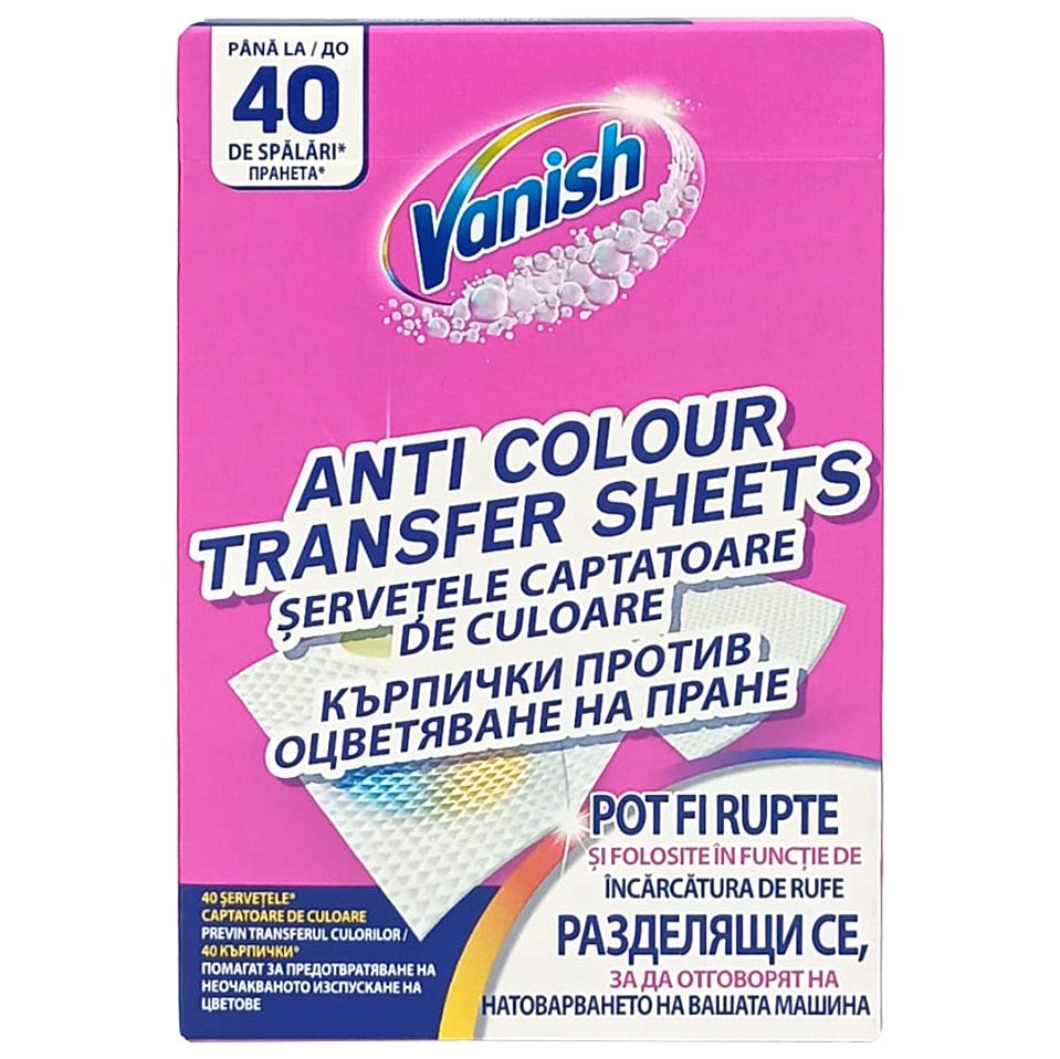 Szalvéta, Vanish, Színfogó kendő 40 mosáshoz