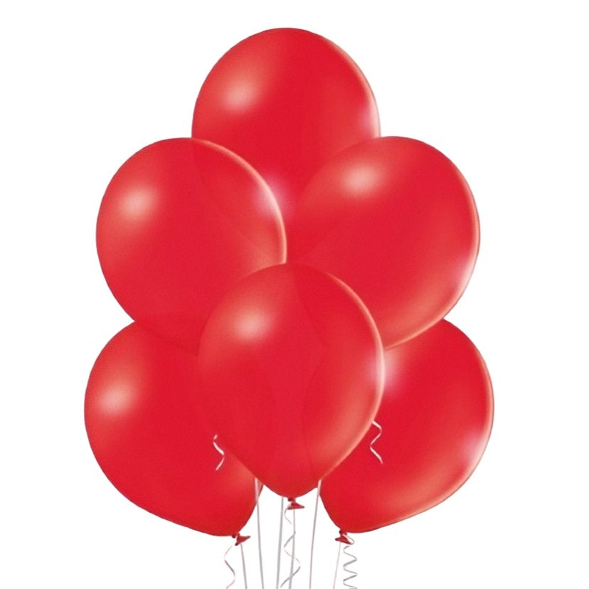 Set 10 Baloane din Latex, Vivimall, Model Party, 13 cm, 1 g, Rosu - vivimall.ro