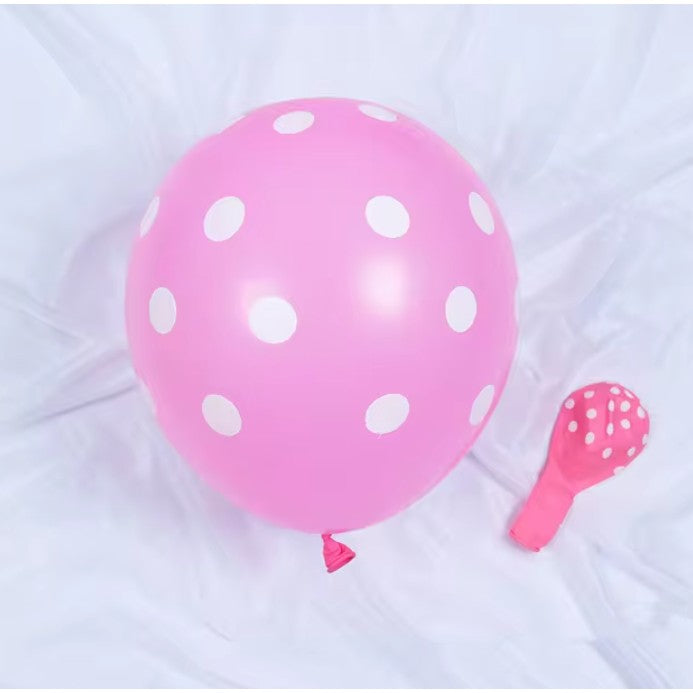 Set 10 Baloane din Latex, Vivimall, Model Party Buline, 2x Albastru, 2x Verde, 2x Mov, 2x Roz, 2x Rosu, 23 cm, 1.4g - vivimall.ro