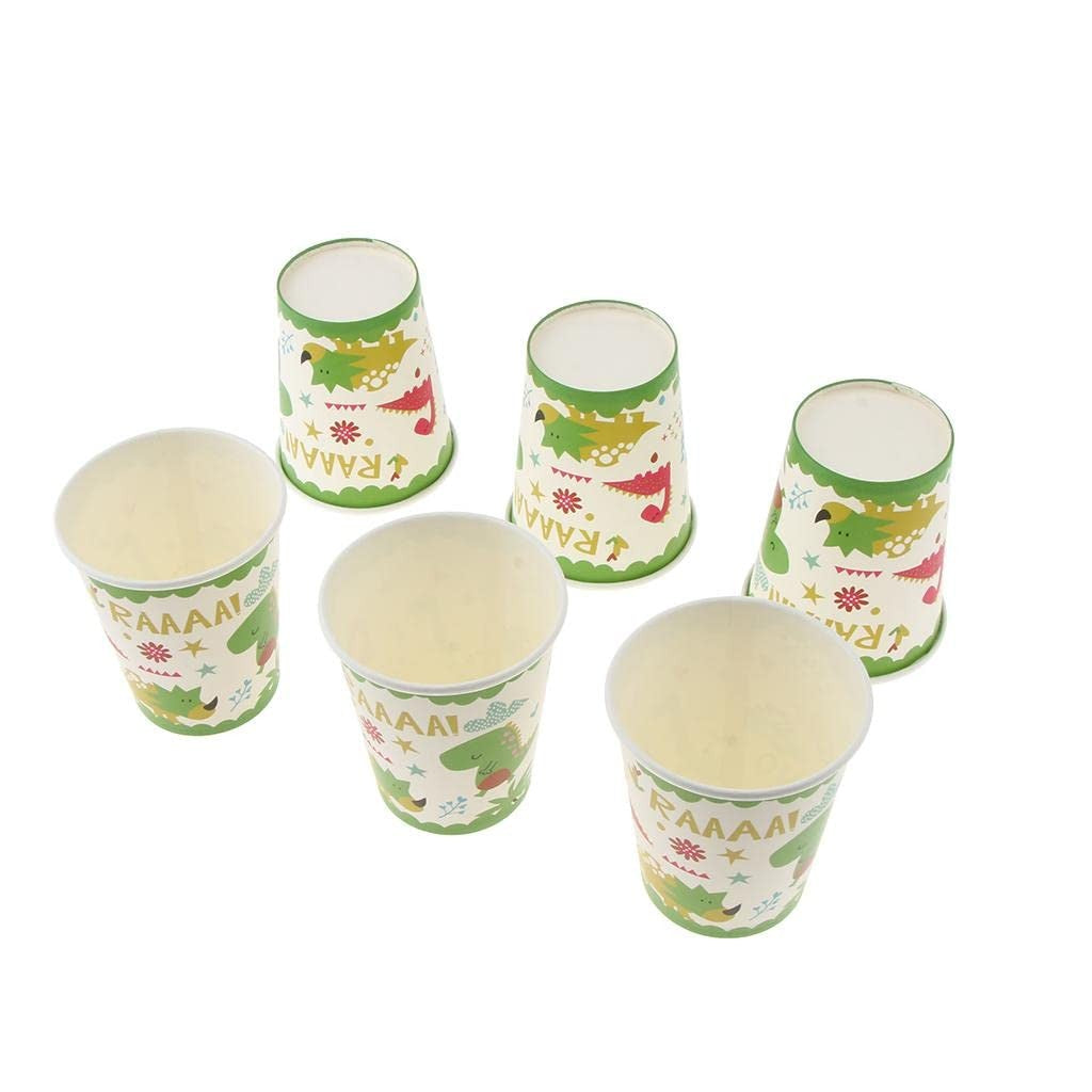 Set 10 Pahare Petrecere, Vivimall, Colectia Dino Park, 8.5 x 7 x 5 cm, din Carton, Multicolor - vivimall.ro