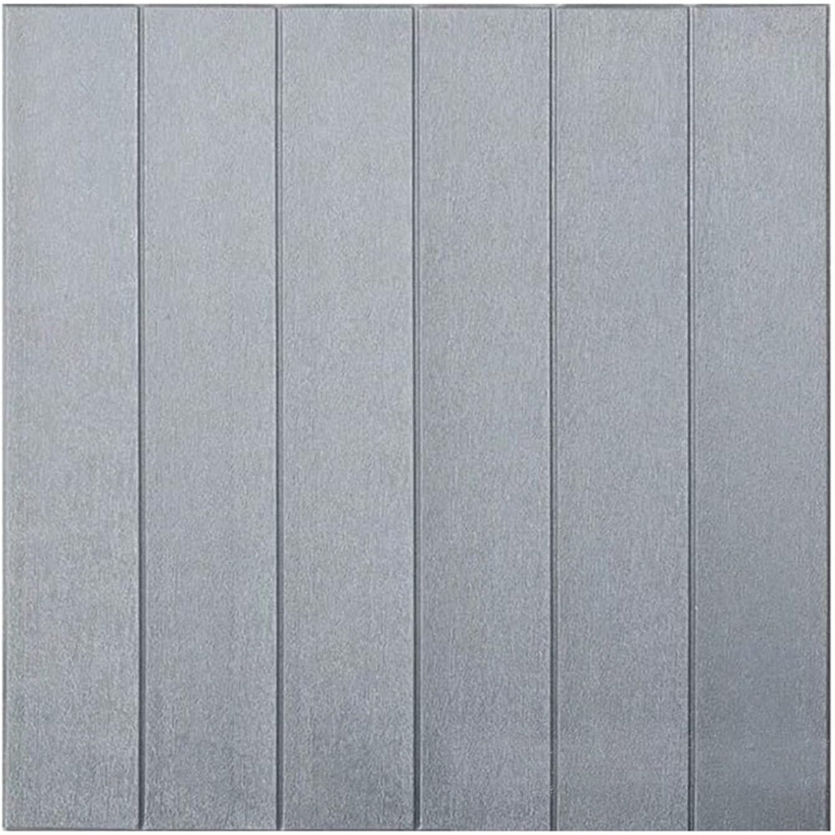 Set 10 Placi Tapet 3D, Vivimall, 70 x 70 cm, Grosime 3 mm, din Rasina, Tip Placi de Lemn, Suprafata Acoperita 4.9 mp, Gri - vivimall.ro