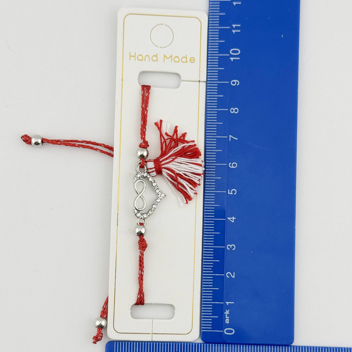 Ambalaje de Carton pentru Bratari, Flippy, Set 100 Bucati, Cartonase Suport Bratara, Model Hand Made, 11,5 x 3 cm, Alb - vivimall.ro