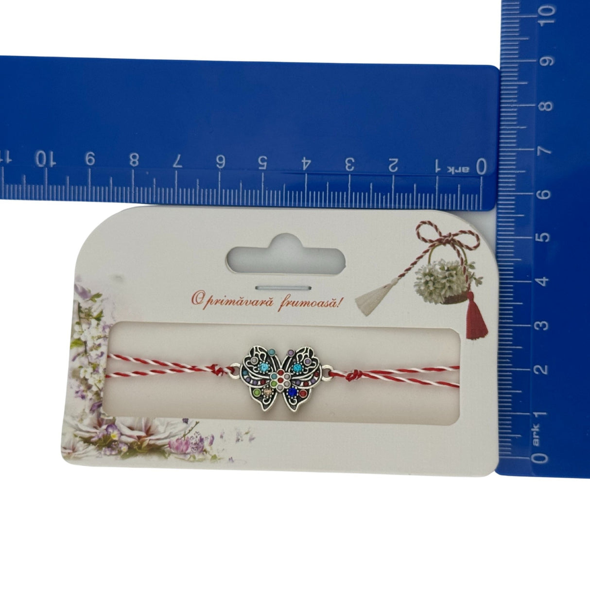 Set 100 Bucati Ambalaje de Carton pentru Martisor, Vivimall, Cutii Bratara, Model Ghiocei - vivimall.ro