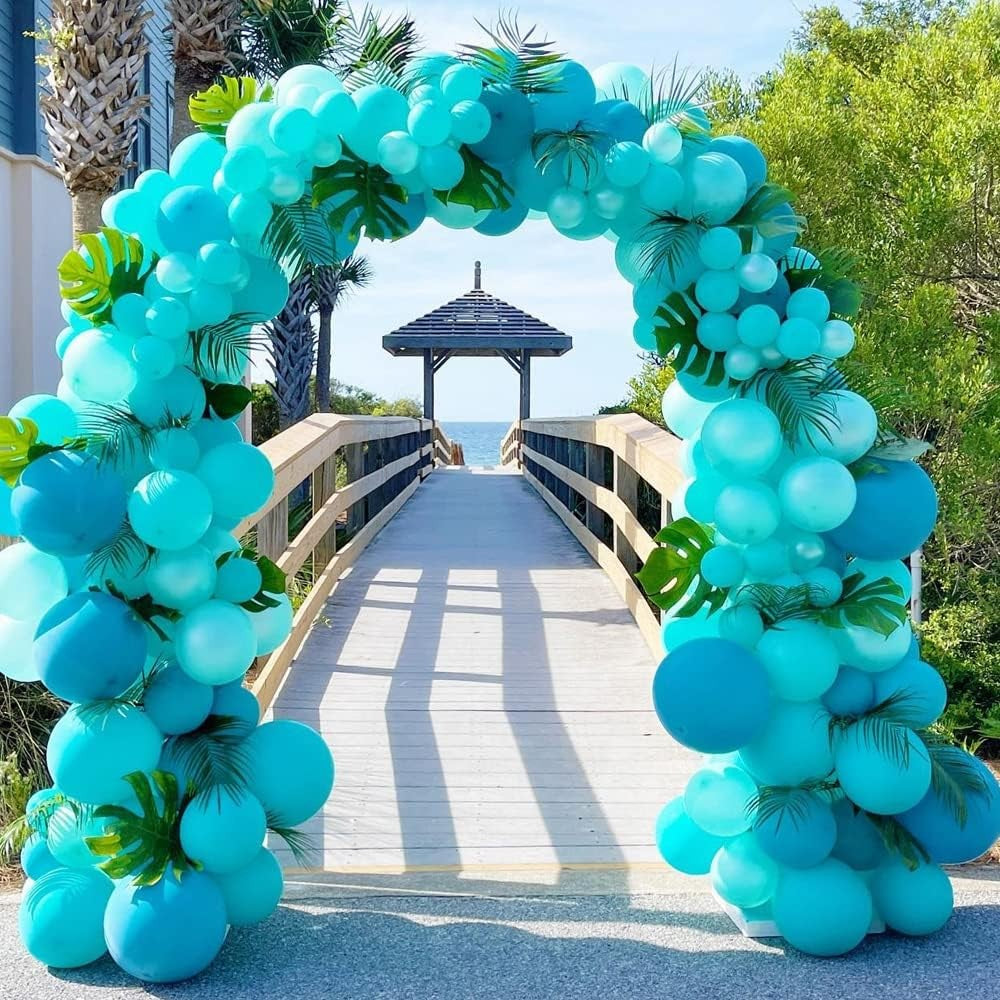 Set 12 Baloane, Flippy, din Latex Standard, 13 cm, Turcoaz - vivimall.ro