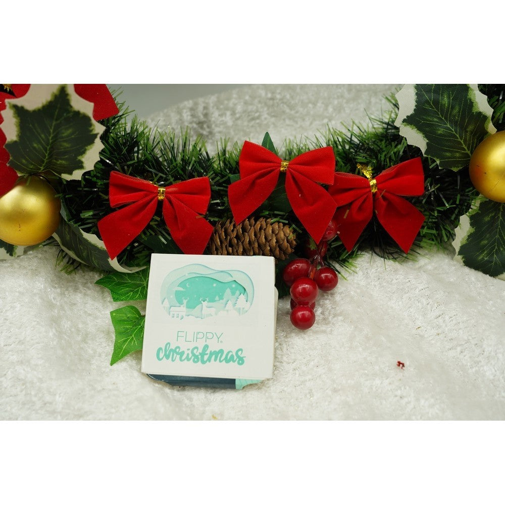 Set 12 fundite pentru brad, Rosii, clasice , 5 x 5 cm, din poliester, Vivimall - vivimall.ro