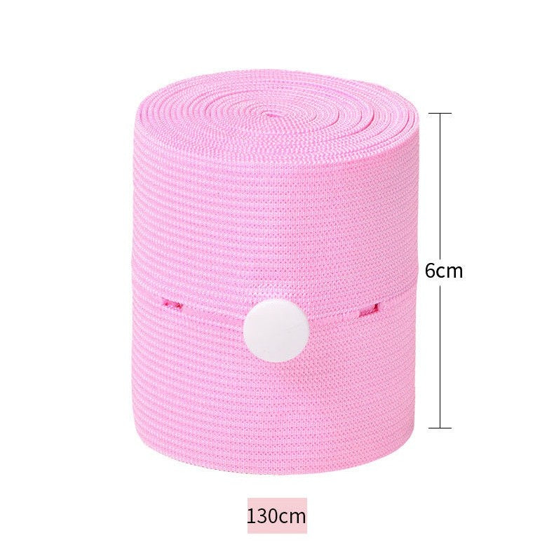 Set 2 Centuri de Monitorizare a Ritmului Cardiac Fetal, Vivimall, Material Moale si Elastic, 6 x 130 cm, Roz - vivimall.ro