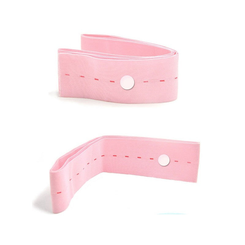 Set 2 Centuri de Monitorizare a Ritmului Cardiac Fetal, Vivimall, Material Moale si Elastic, 6 x 130 cm, Roz - vivimall.ro