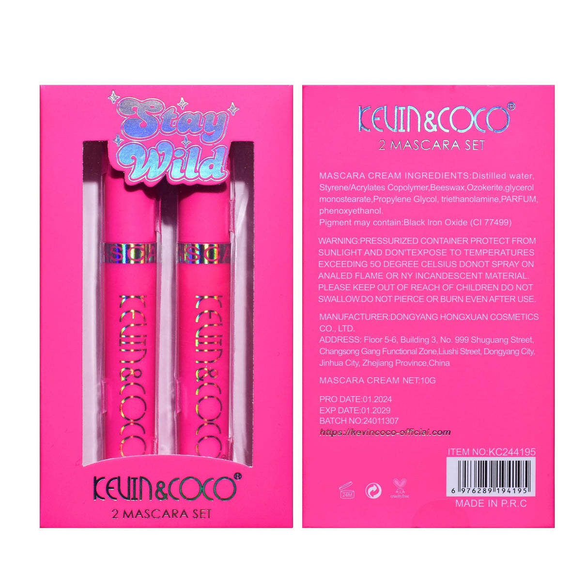 Set 2 Mascara Stay Wild | LongLashes - vivimall.ro