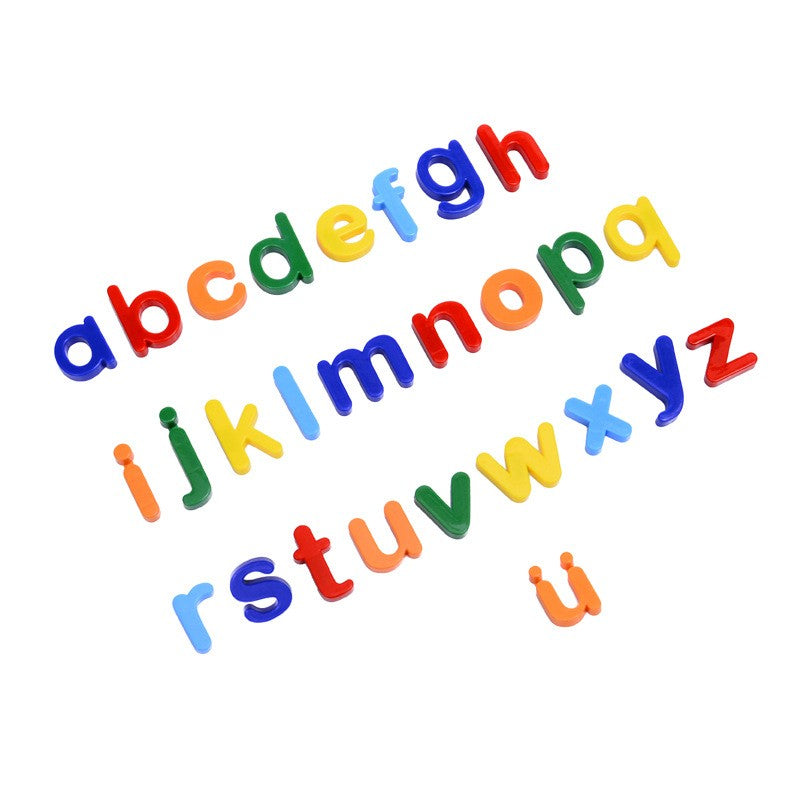 Set 26 Litere, Vivimall, Magnetice, pentru Frigider, din Plastic, +3 Ani, 13 x 18 x 14 cm, Multicolor - vivimall.ro