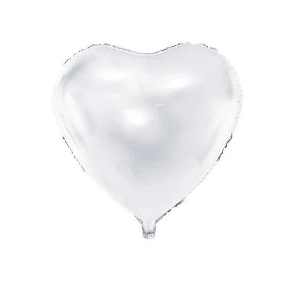 Set 3 Baloane din Folie Metalizata, Vivimall, Model Inimi, Tema Ziua Indragostitilor, 45 cm, 2 Rosii, 1 Alb, Ambalaj Individual, Pai Inclus, Umflare cu Aer sau Heliu, Alb/Rosu - vivimall.ro
