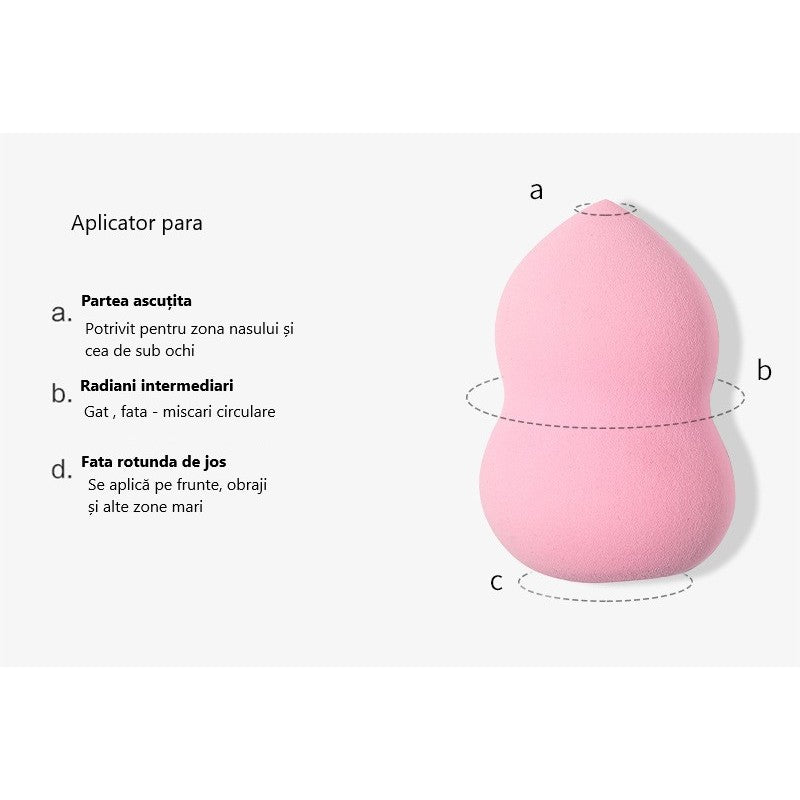 Set Buretei Machiaj, Premium, Nude, 3 Bucati - vivimall.ro