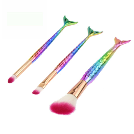 Set 3 Pensule Sirena Machiaj | LumiGlow - vivimall.ro