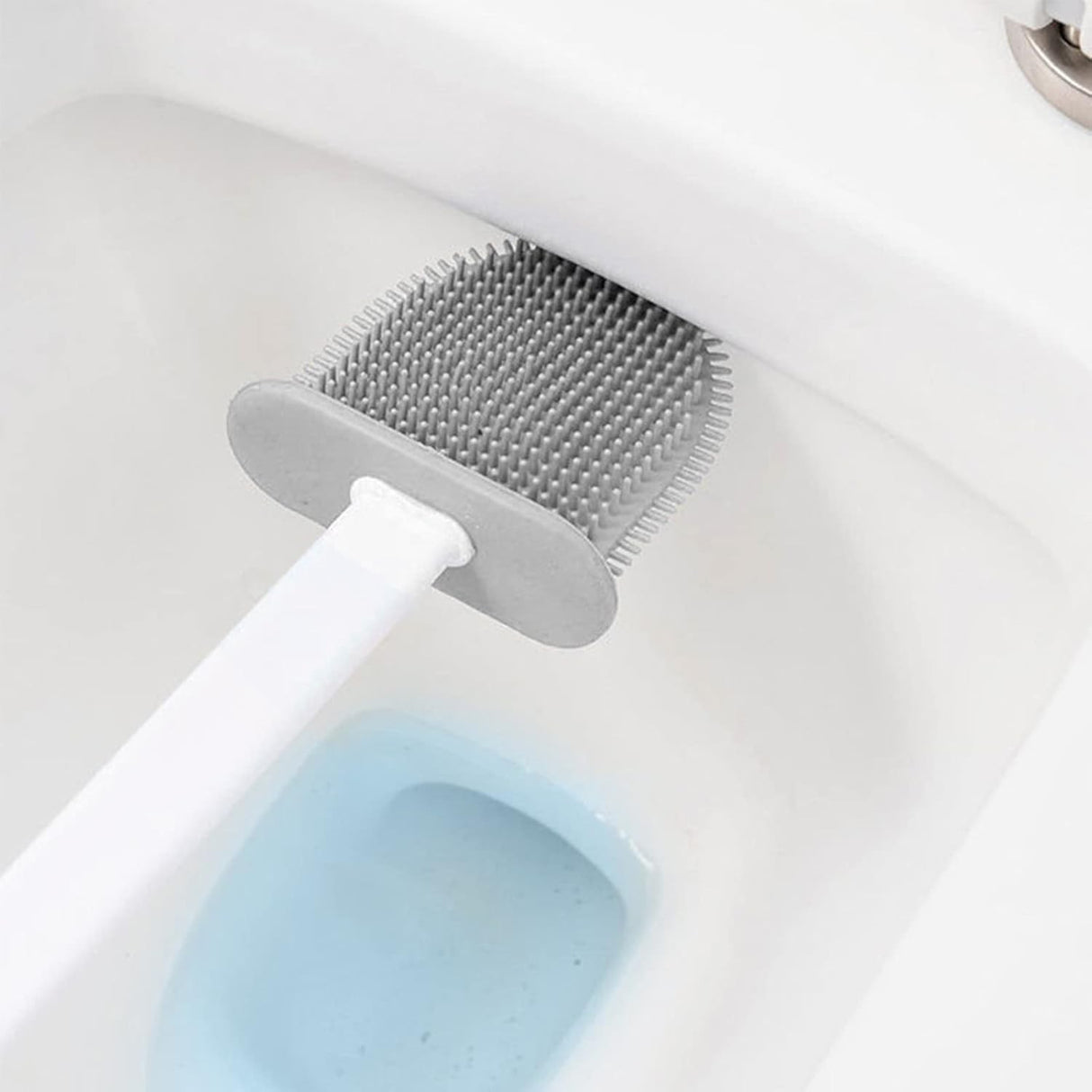 Set 3 perii toaletă silicon | CleanWave - vivimall.ro