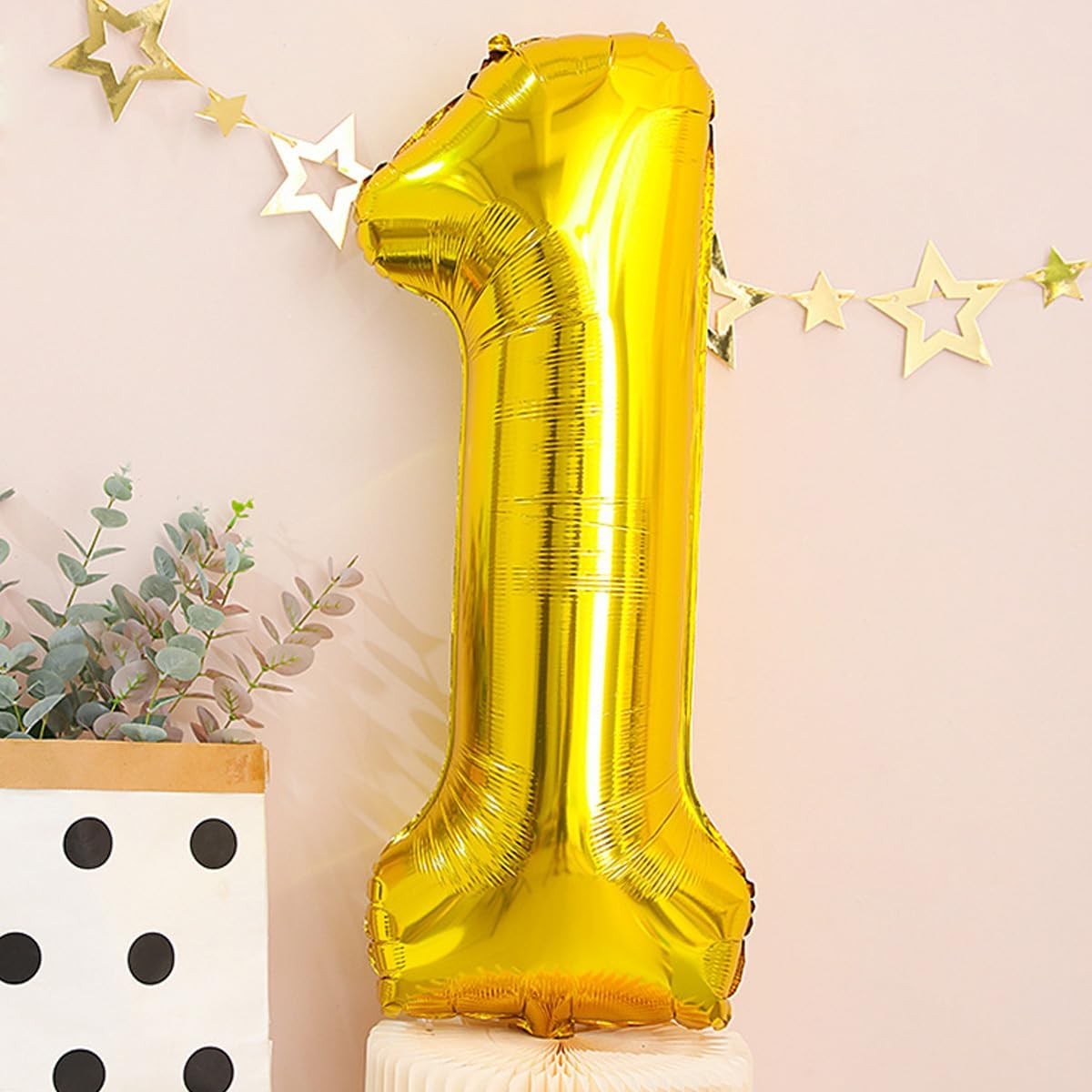 Set 30 Baloane Folie si Latex, Vivimall, Tematica Prima Aniversare, Baloane Latex 30cm, 25cm, Figurina Girafa 32x34 cm, Frunza Palmier 15 cm, Cifra 1 76 cm, Multicolor - vivimall.ro