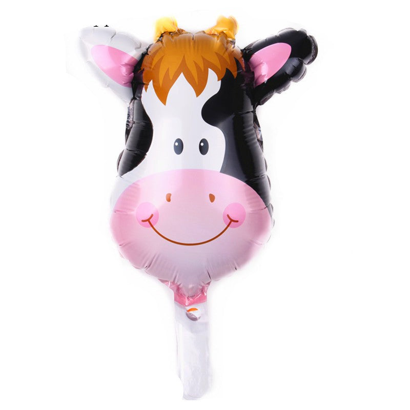 Set 5 Baloane Folie Metalizata, Vivimall, Figurine Animale Domestice, 30 cm, Ambalaj Individual, Pai inclus, Umflare cu Aer sau Heliu, Multicolor - vivimall.ro