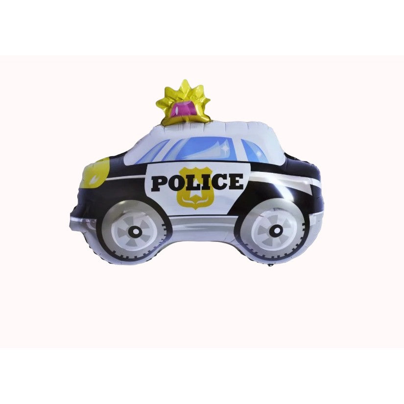 Set 5 Baloane Folie Metalizata, Vivimall, Figurine Masini, 30 cm, Ambalaj Individual, Pai inclus, Umflare cu Aer sau Heliu, Multicolor - vivimall.ro