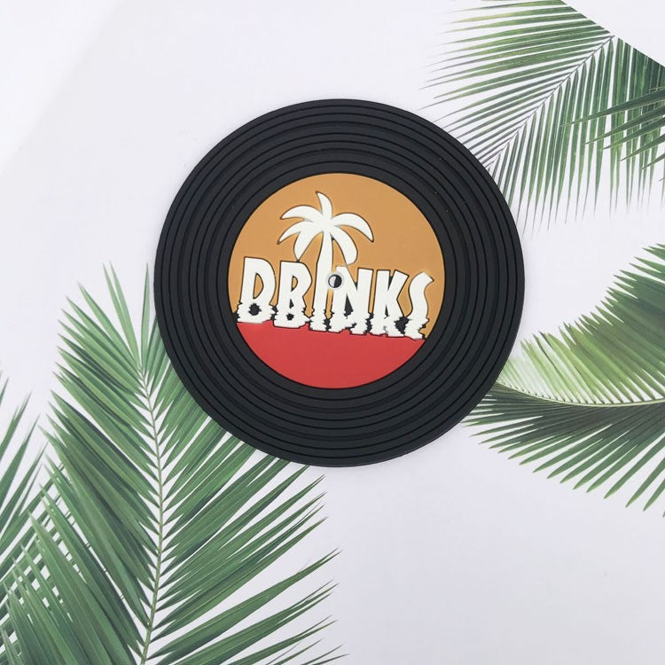 Set 5 Suporturi pentru Pahare, Filppy, din PVC, Diametru 9 cm, Rezistent la Caldura, Multicolor - vivimall.ro