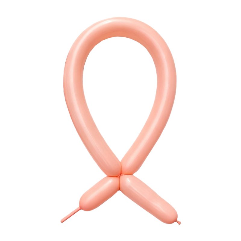 Baloane de modelaj Flippy din latex portocaliu, set 50 bucăți, 30 cm, vedere frontală ambalaj