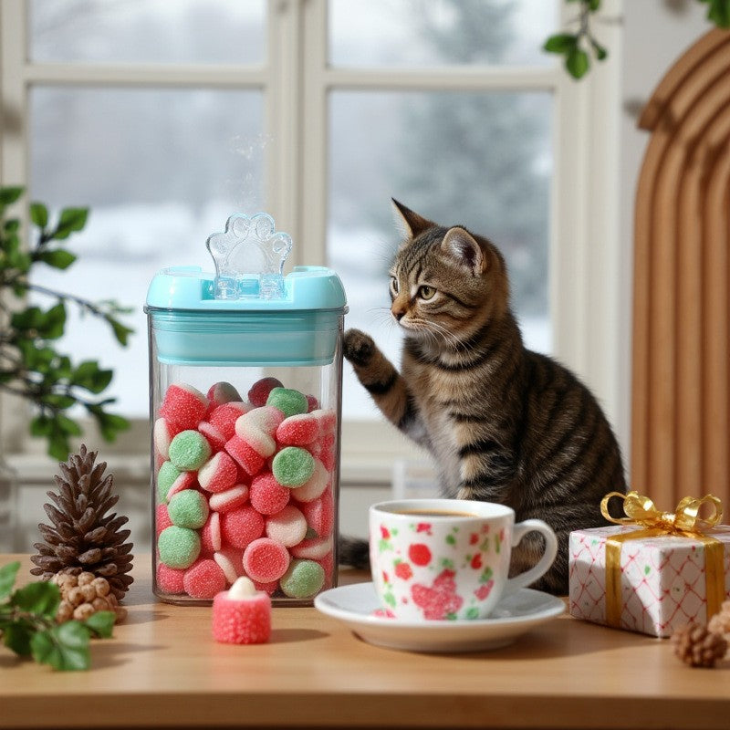 Set 6 Cutii de Depozitare Alimente, Vivimall, 2 x 500ml, 2 x 800ml, 2 x 1200ml, Capac Albastru, din PP+PET, Inchidere Ermetica, Transparent - vivimall.ro