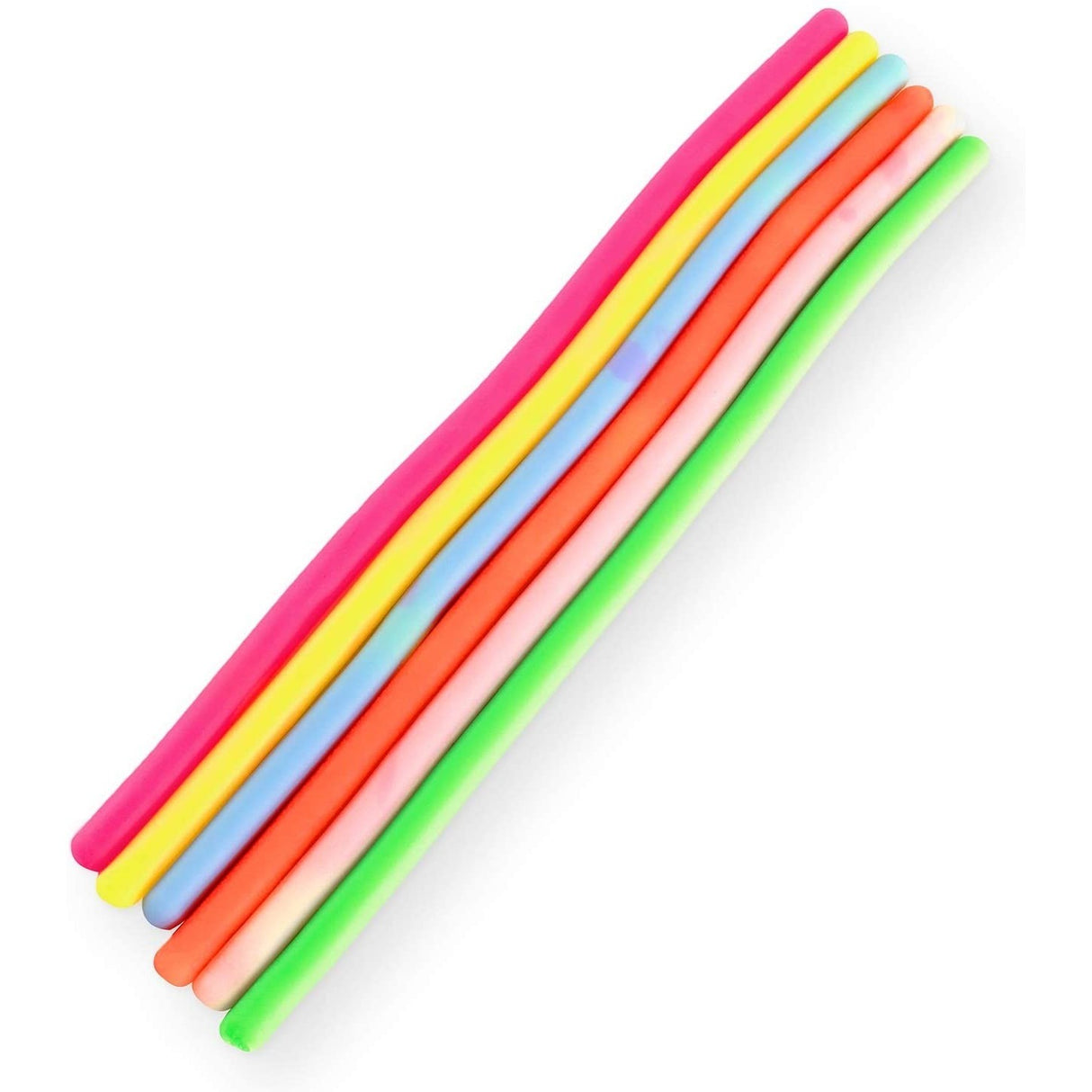 Set 6 Jucarie senzoriala superelastica 26cm-2m lungime, antistres, colorata Stretchy string fidget, Vivimall, Multicolor - vivimall.ro