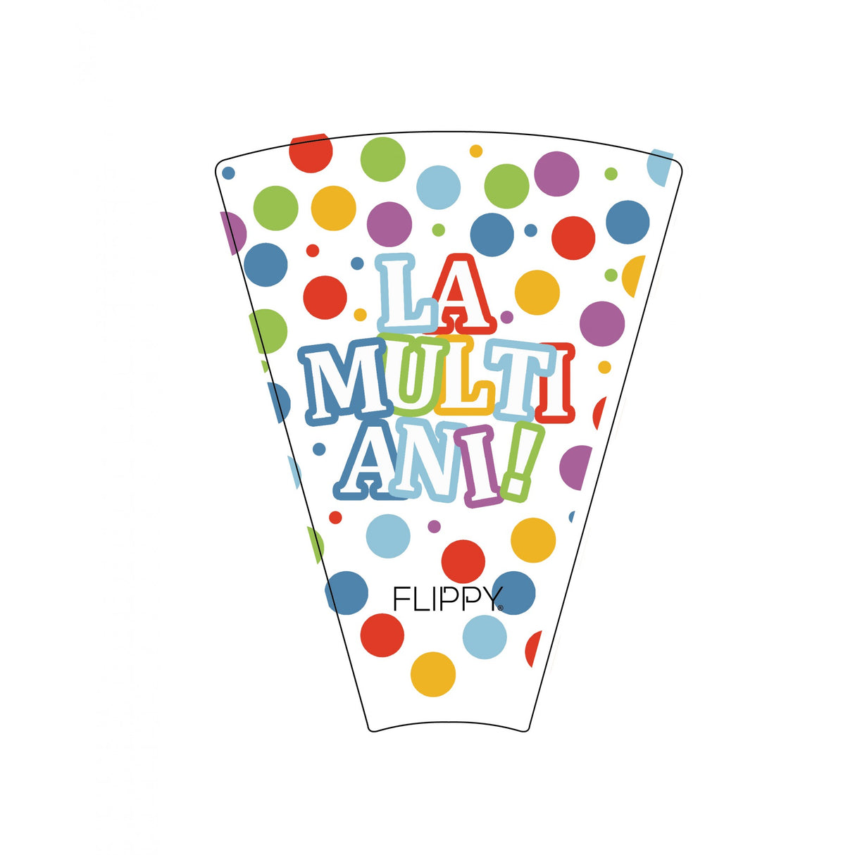 Set 6 Suflatori, Vivimall, Colectia LA MULTI ANI, 20 cm, din Carton, Multicolor - vivimall.ro