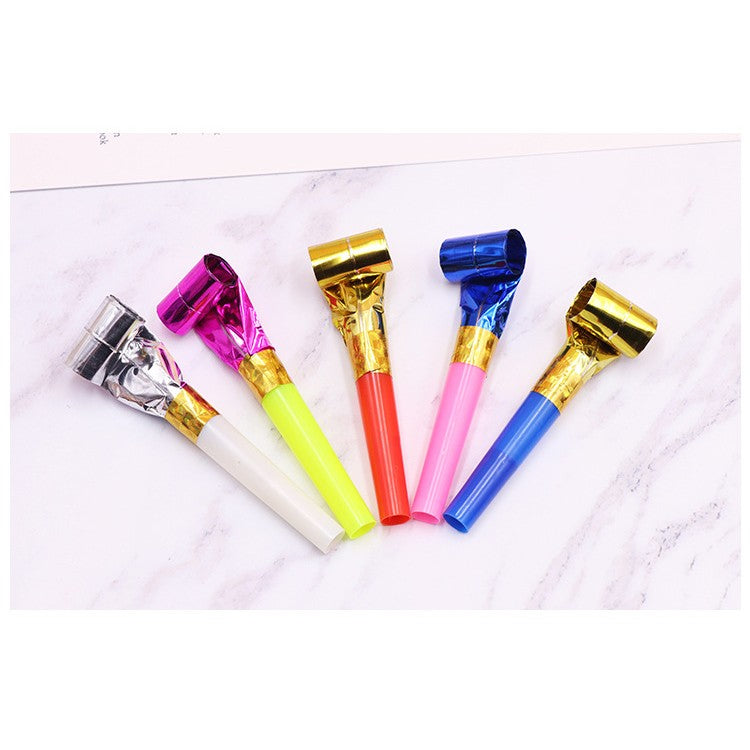 Set 6 Suflatori, Vivimall, pentru Petrecere, Tematica Aniversare, 8 cm, Multicolore - vivimall.ro