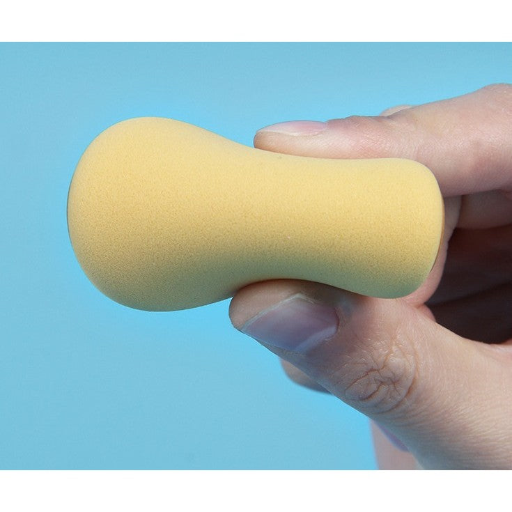 Set 7 Bureti de Machiaj Triunghi Vivimall, Reutilizabili, Utilizare Umeda sau Uscata, 5.5 x 5.5 x 1.3 cm, Powder Puff, Multicolor - vivimall.ro