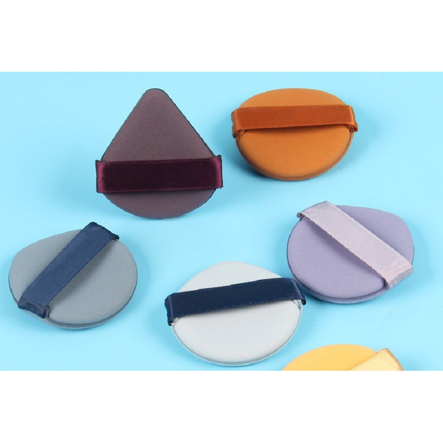 Set 7 Bureti De Machiaj Triunghi Reutilizabili, Utilizare Umeda Sau Uscata, 5.5 X 5.5 X 1.3 Cm, Powder Puff, Multicolor - vivimall.ro