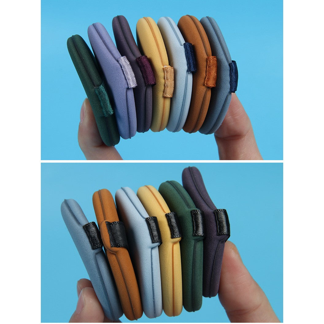 Set 7 Bureti De Machiaj Triunghi Reutilizabili, Utilizare Umeda Sau Uscata, 5.5 X 5.5 X 1.3 Cm, Powder Puff, Multicolor - vivimall.ro