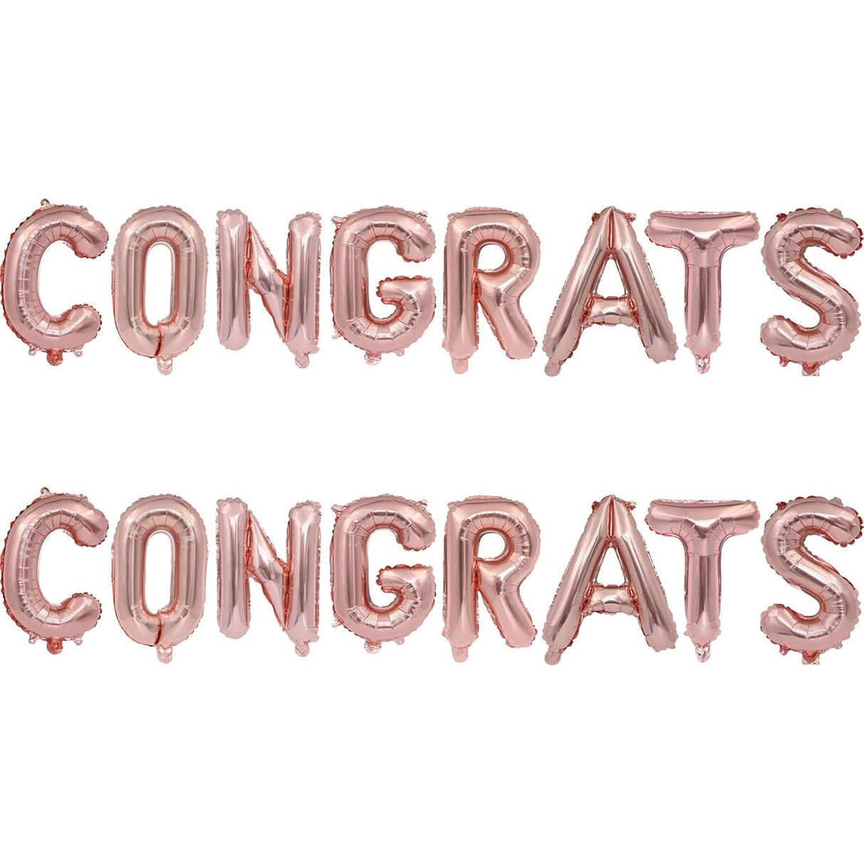 Set 8 Baloane din Folie Metalizata, Vivimall, Model Scris Congrats, Litere de 40 cm, Tema Absolvire, Baloane Party, Ambalaj Individual, Pai Inclus, Umflare cu Aer sau Heliu, Roz - vivimall.ro
