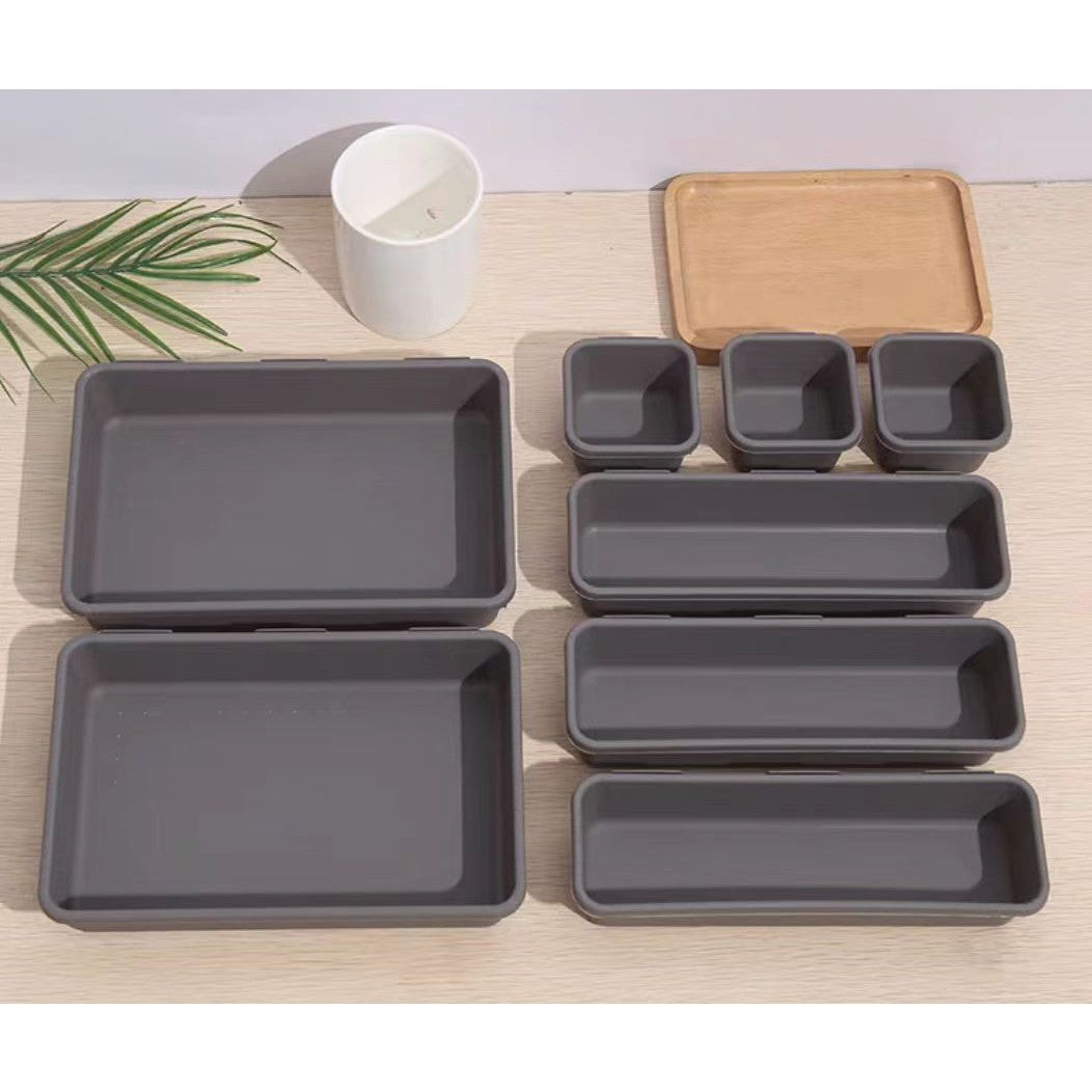 Set 8 cutii sertar multifunctionale | ClearOrganize - vivimall.ro
