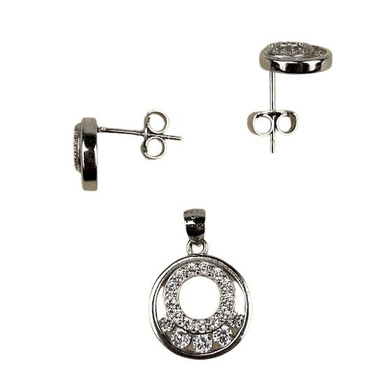 Set Argint 925 Cerc Incadrat - vivimall.ro