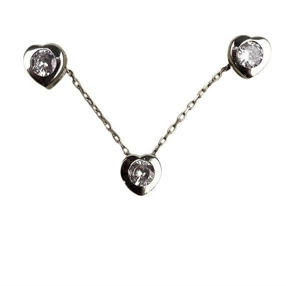 Set Argint 925 Inima (cercei, lantisor, pandantiv) - vivimall.ro