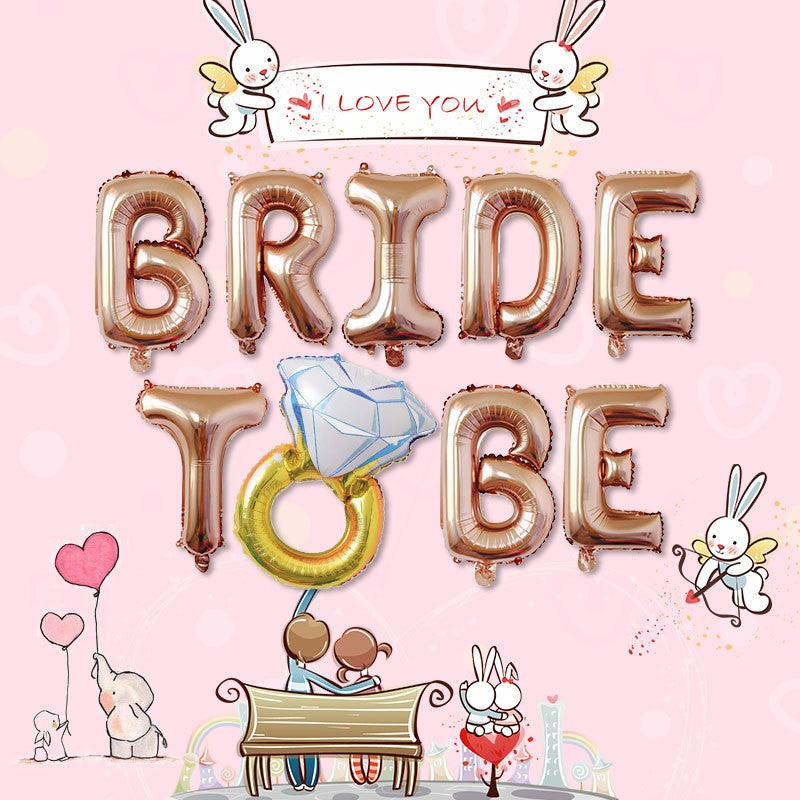 Set Baloane din Folie Metalizată, Vivimall, Model Bride To Be, Litere de 40 cm, Baloane Party, Ambalaj Individual, Pai Inclus, Umflare cu Aer sau Heliu, Roz - vivimall.ro