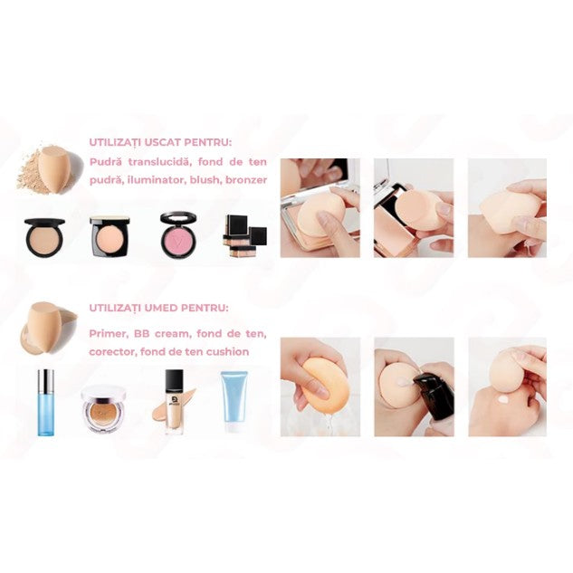 Set 7 Buretei Machiaj Multifunctionali | BlendyPro - vivimall.ro