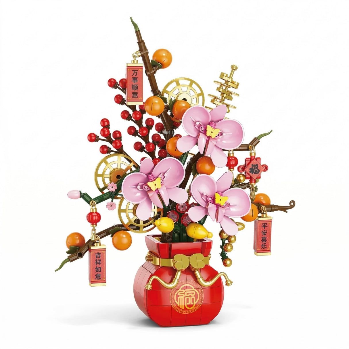 Set de Constructie, Flippy, Vaza Decorativa cu Flori, 818 piese, 6+ ani, Planta Artificiala, Decor Floral Elegant, Idee de Cadou pentru Femei, Cadou pentru Iubita si Pasionatii de Jocuri de Constructie Creativa - vivimall.ro