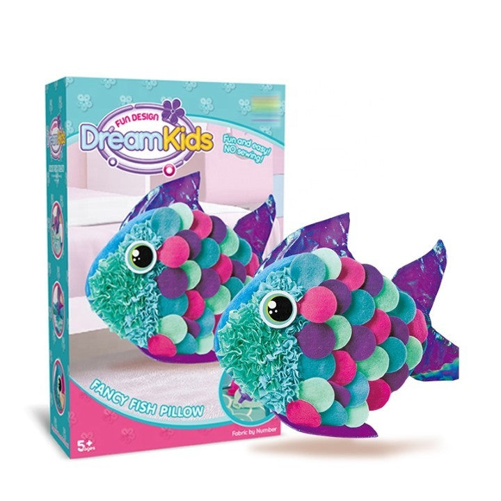 Set creatie perna pentru copii, Dream Kids, Peste - vivimall.ro