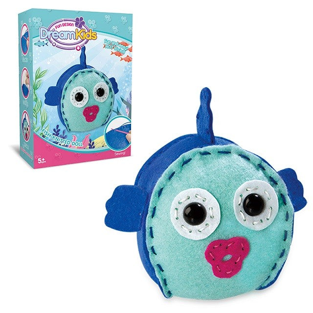 Set creatie perna pentru copii Model 2, Dream Kids, Peste - vivimall.ro