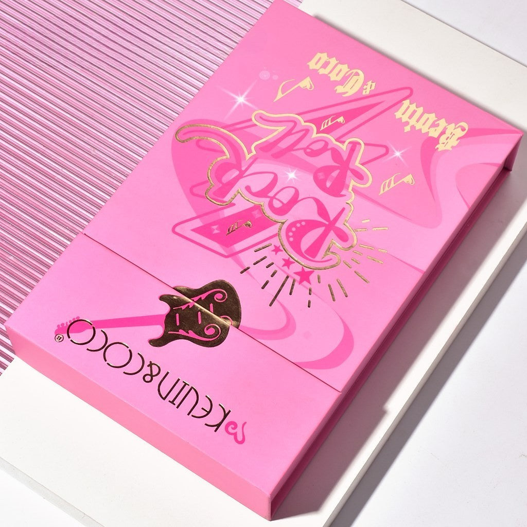 Set de Buze, KEVIN & COCO, Punk Rock, 6 Lip Gloss-uri, 19.3 x 12 cm, Roz/Maro - vivimall.ro