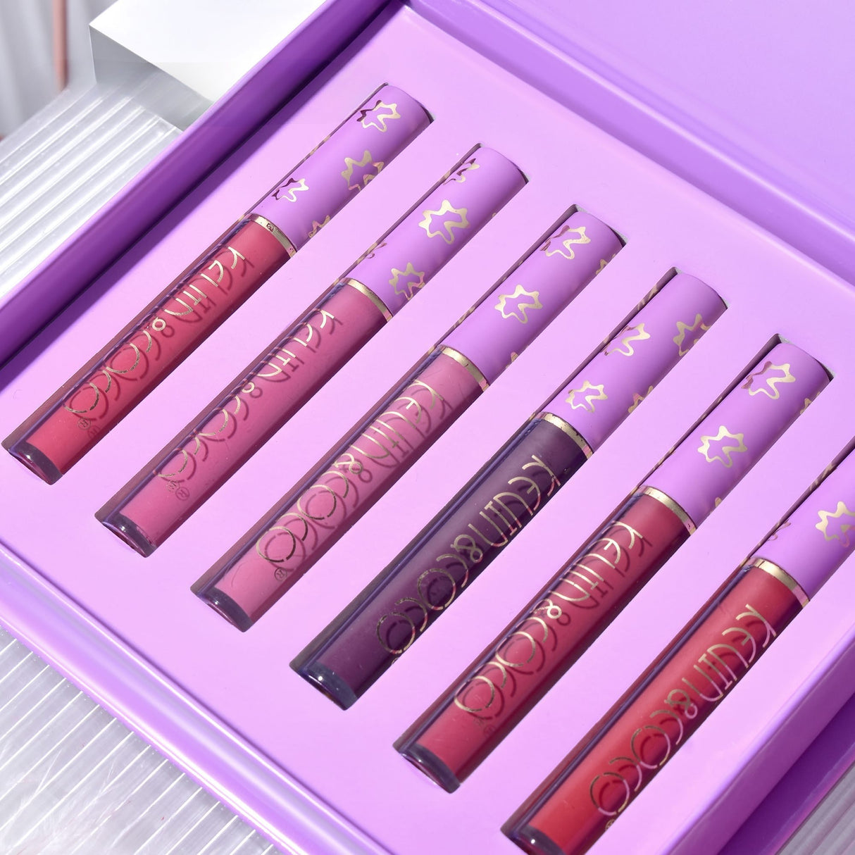 Set 6 Lip Gloss-Uri | VioletGlow - vivimall.ro