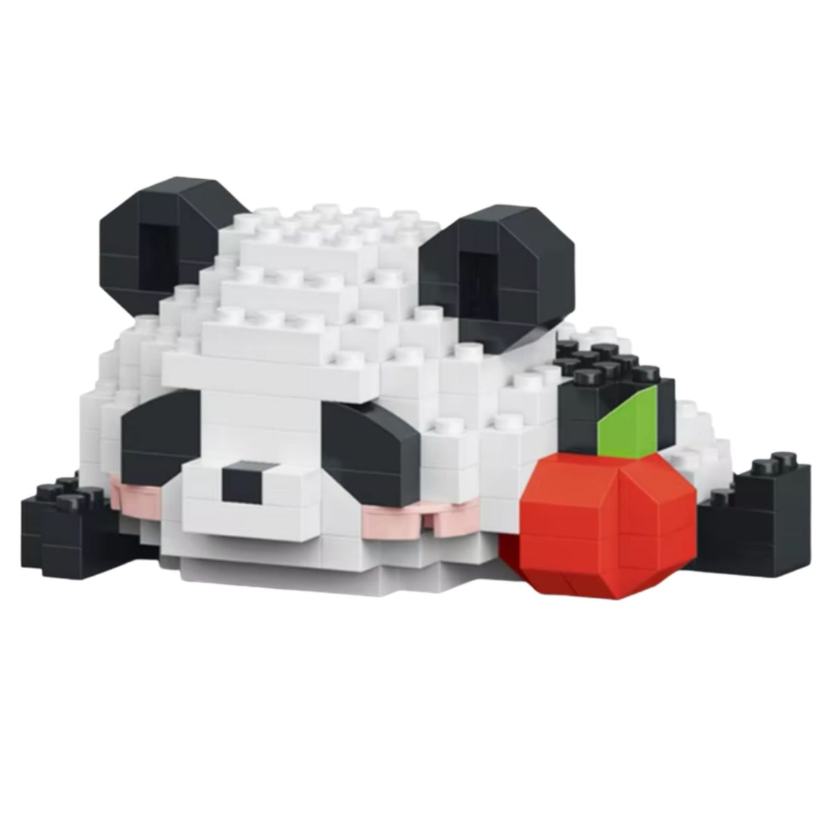 Copil asamblând setul de construcție Flippy Panda cu Măr, activitate STEM pentru 6+ ani