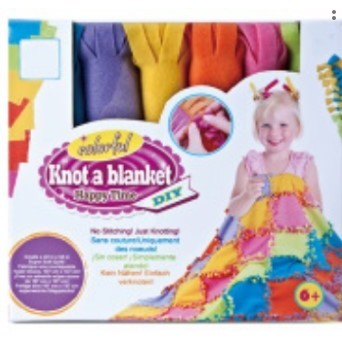 Set de creatie DIY Vivimall, tesut si tricotat, patura 6+ ani, multicolor - vivimall.ro