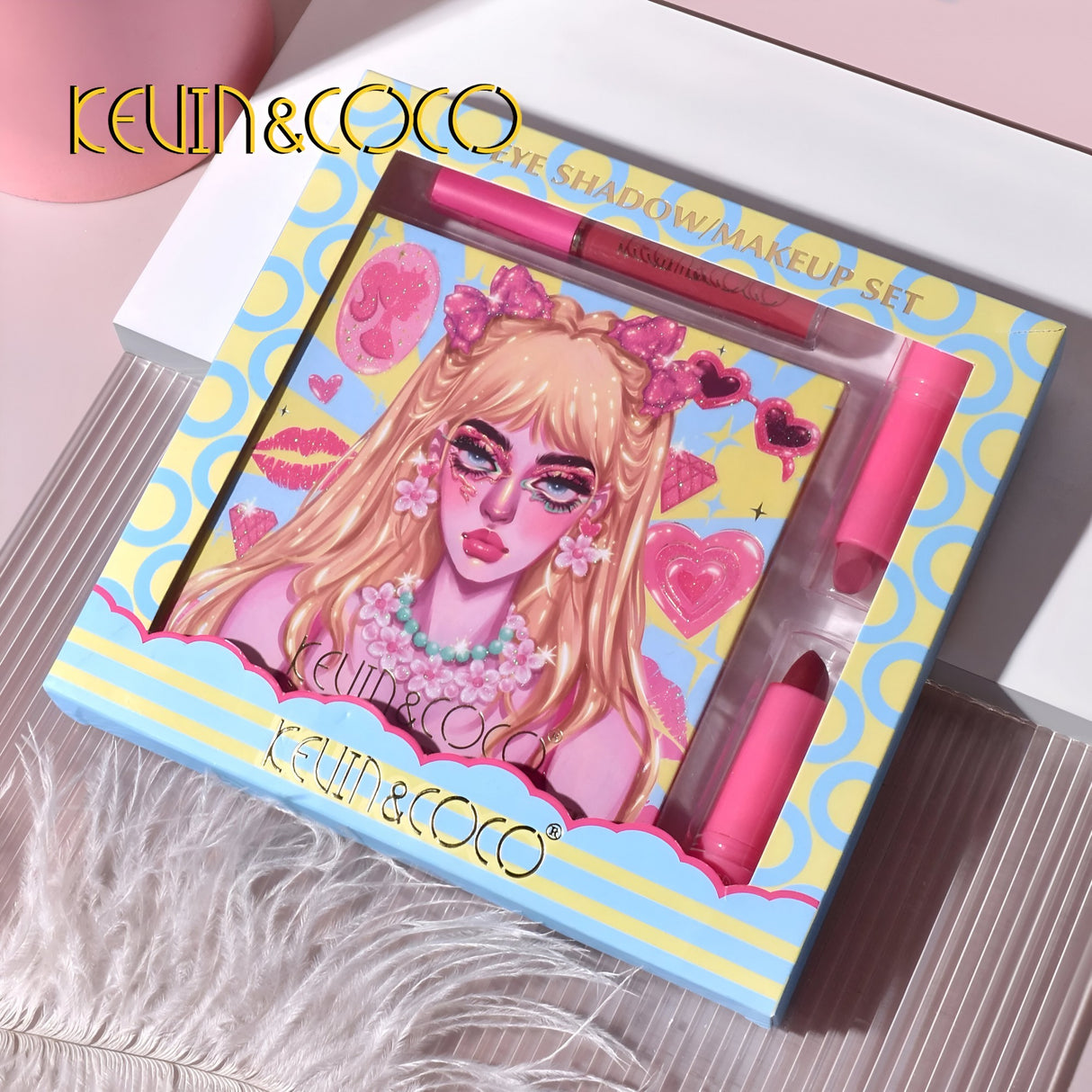 Kit Machiaj Kevin&Coco | CocoGlam - vivimall.ro