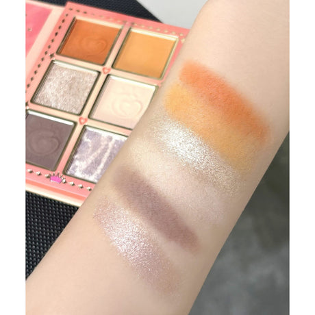 Paleta De Machiaj, Kevin & Coco, Pink Barbie Girl. Fard De Pleoape, 6 Culori, 11.3 X 8.2 X 1.3 Cm, Model Flower Girl - vivimall.ro