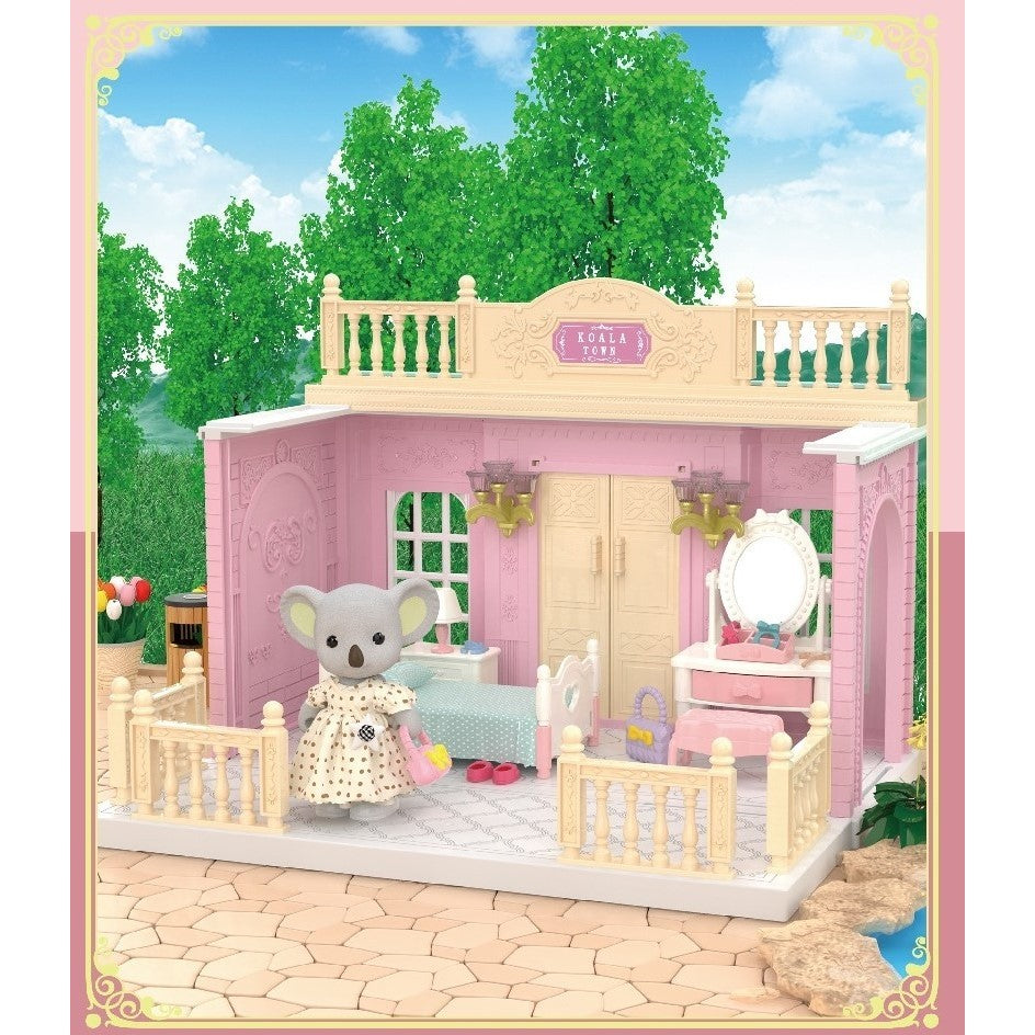 Set dormitor pentru papusi cu mobilier si figurina, Vivimall - vivimall.ro