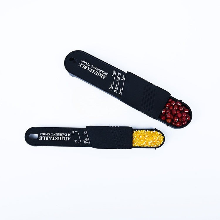 Set doua linguri masurare ajustabile Vivimall, material ABS, 16x3.5x1.6 cm, negru - vivimall.ro