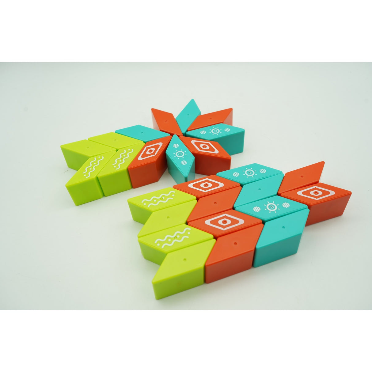 Set inteligent de constructie cu piese magnetice, 26 piese, +3 ani, multicolor - vivimall.ro