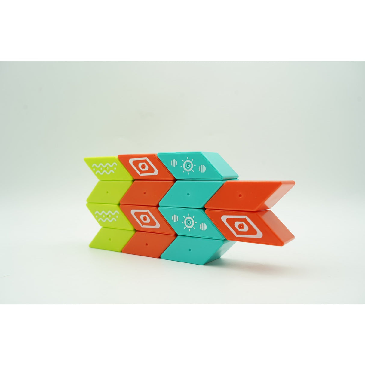 Set inteligent de constructie cu piese magnetice, 26 piese, +3 ani, multicolor - vivimall.ro