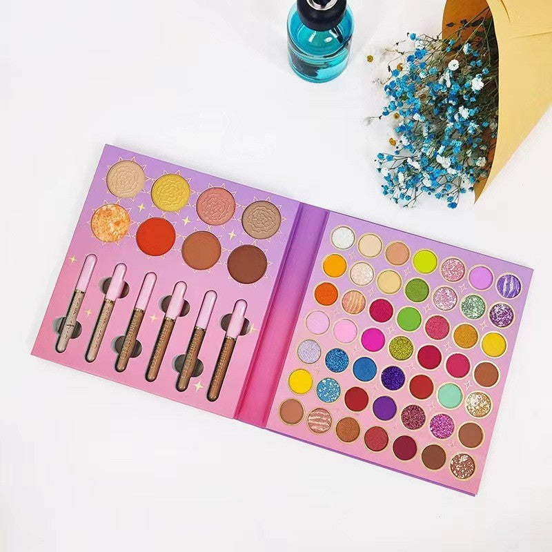 Sminkkészlet, Kevin&Coco paletta 57 szemhéjfestékkel, highlighterrel és korrektorral