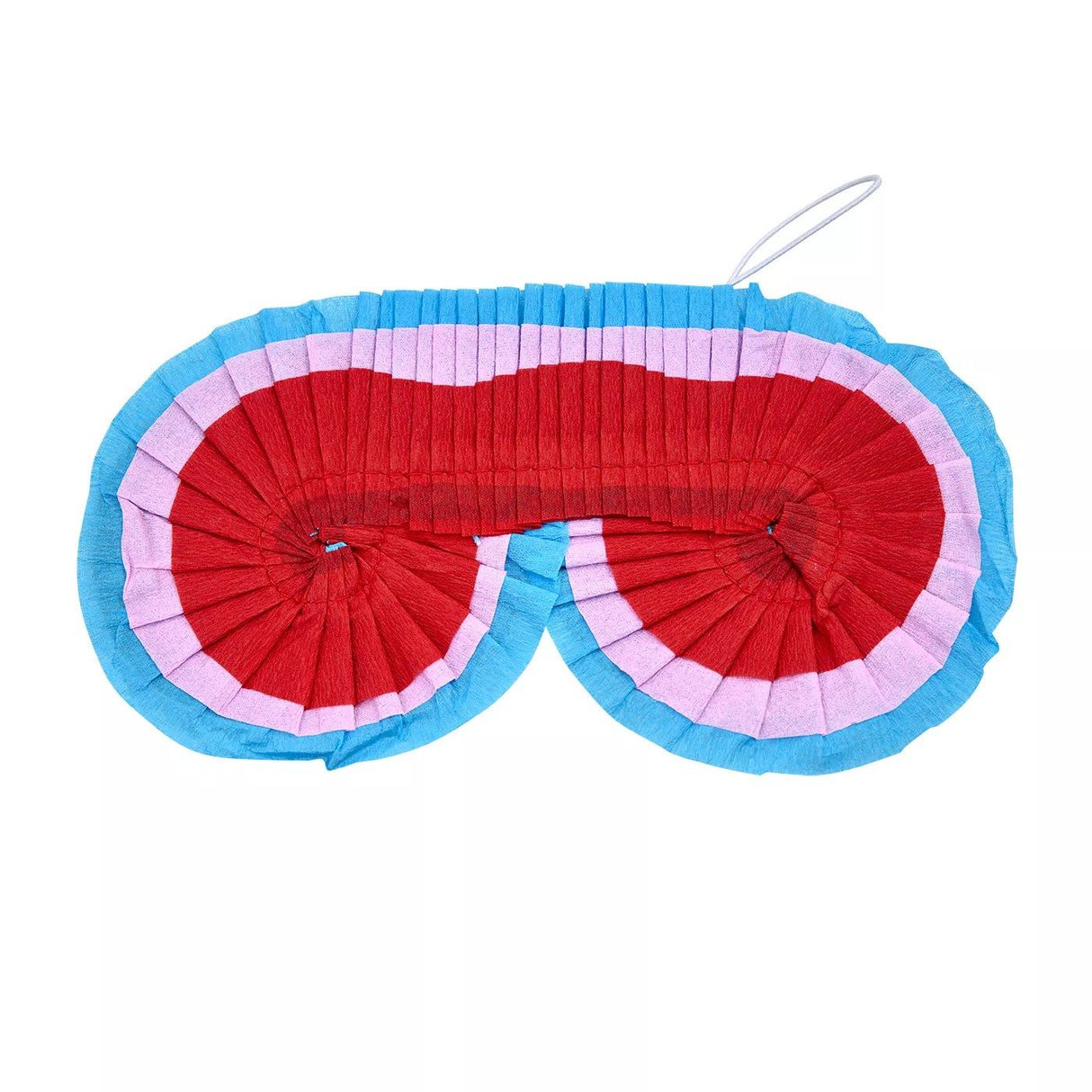 Bat pentru pinată Flippy din carton colorat alături de masca blindfold, utilizare la petrecere